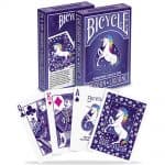 Unicorn Bicycle Playing Cards Purple Cards Custom Deck