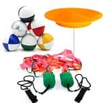 Circus Skills Workshop Bundle For School or Fetes Ideal For Children And Adults Spinning Plates, Poi and Juggling Balls